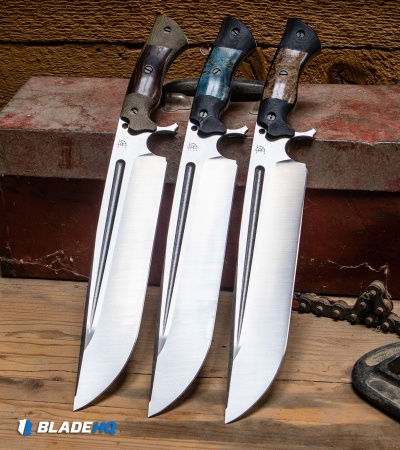 Dark Timber Knives Devil's Horn Knife Green Mi./Desert Ironwood (11.8" Two-Tone)