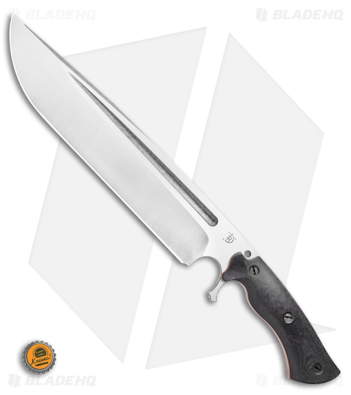 Dark Timber Knives Devil's Horn Knife Black Mi. / Orange Liners