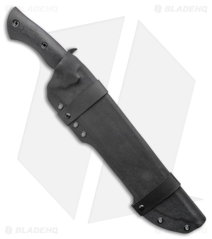 Dark Timber Knives Devil's Horn Knife Black Mi. / Orange Liners (11.8" Two-Tone)