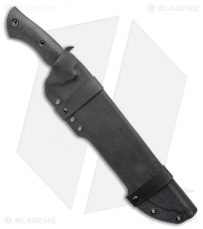 Dark Timber Knives Devil's Horn Knife Black Mi. / Orange Liners (11.8" Two-Tone)