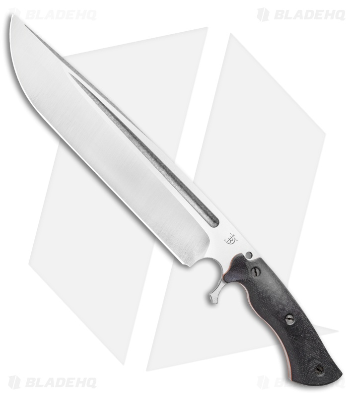 Dark Timber Knives Devil's Horn Knife Black Mi. / Orange Liners