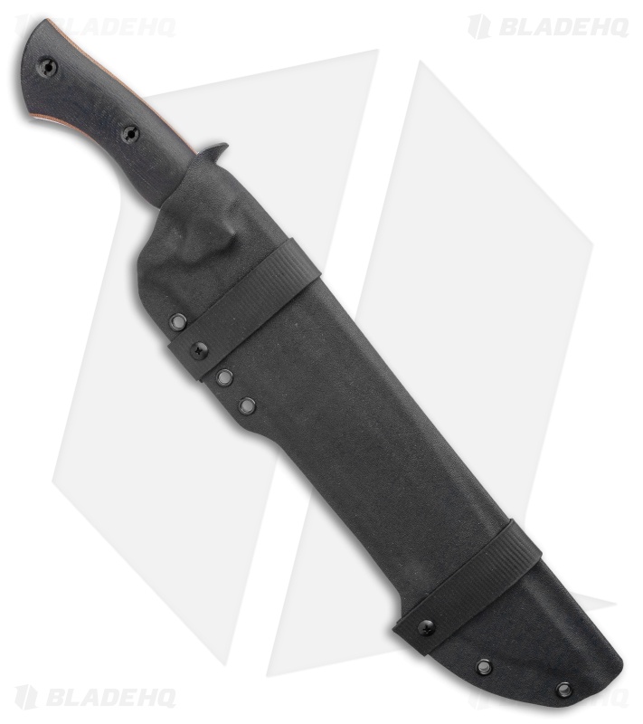 Dark Timber Knives Devil's Horn Knife Black Micarta (11.8" Two-Tone)