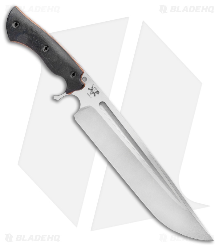 Dark Timber Knives Devil's Horn Knife Black Micarta (11.8" Two-Tone)
