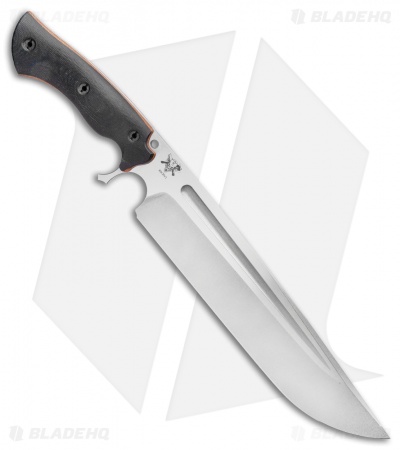 Dark Timber Knives Devil's Horn Knife Black Micarta (11.8" Two-Tone)