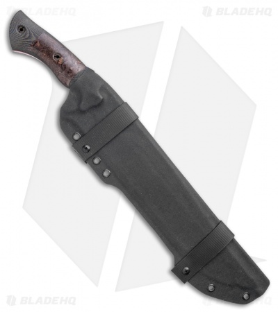 Dark Timber Knives Devil's Horn Knife Blk./Green Mi. Maple Wood (11.8" Two-Tone)