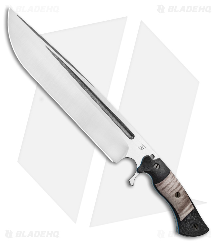 Dark Timber Knives Devil's Horn Knife Black Mi. / Maple Wood (11.8" Two-Tone)