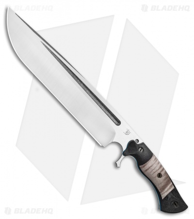 Dark Timber Knives Devil's Horn Knife Black Mi. / Maple Wood (11.8" Two-Tone)