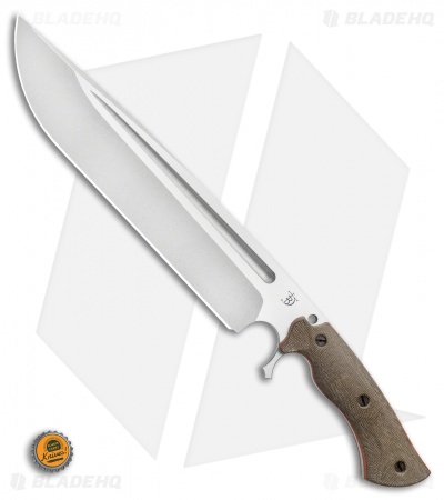 Dark Timber Knives Devil's Horn Knife Green Mi. / Natural Liner (11.8" Two-Tone)