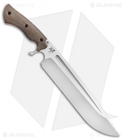 Dark Timber Knives Devil's Horn Knife Green Mi. / Natural Liner (11.8" Two-Tone)