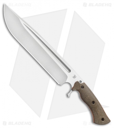 Dark Timber Knives Devil's Horn Knife Green Mi. / Natural Liner (11.8" Two-Tone)