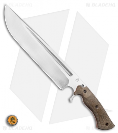 Dark Timber Knives Devil's Horn Knife Green Mi. / Orange Liners (11.8" Two-Tone)