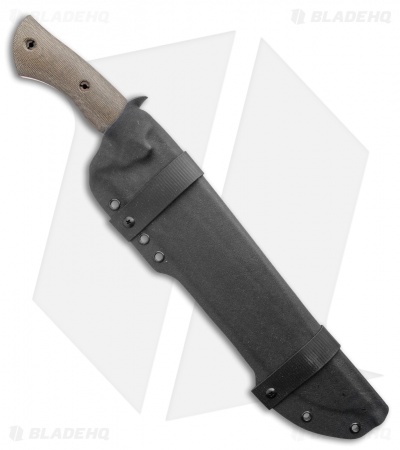 Dark Timber Knives Devil's Horn Knife Green Mi. / Orange Liners (11.8" Two-Tone)