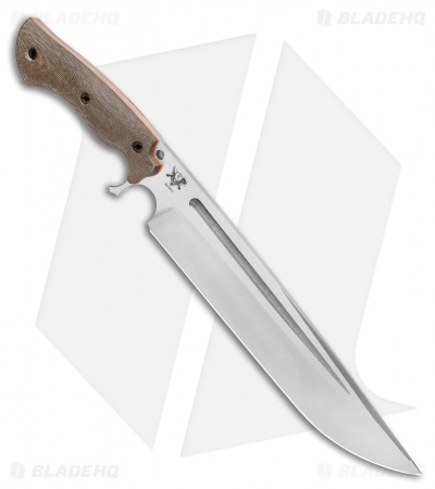 Dark Timber Knives Devil's Horn Knife Green Mi. / Orange Liners (11.8" Two-Tone)
