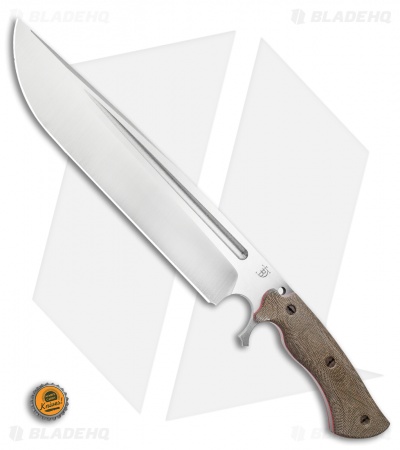 Dark Timber Knives Devil's Horn Knife Green Micarta / Red Liner (11.8" Two-Tone)