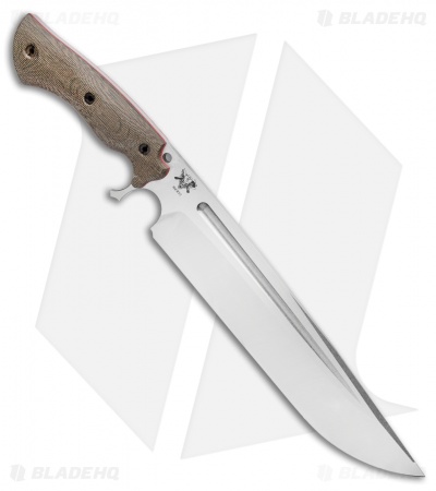 Dark Timber Knives Devil's Horn Knife Green Micarta / Red Liner (11.8" Two-Tone)