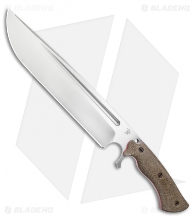 Dark Timber Knives Devil's Horn Knife Green Micarta / Red Liner (11.8" Two-Tone)
