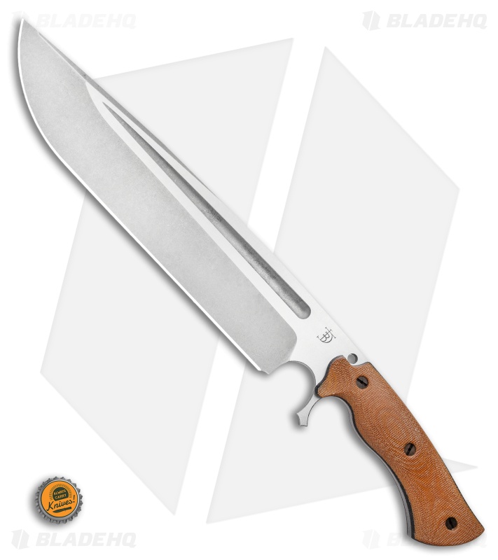 Dark Timber Knives Devil's Horn Knife Natural Mi. / Black Liner (11.8" Two-Tone)
