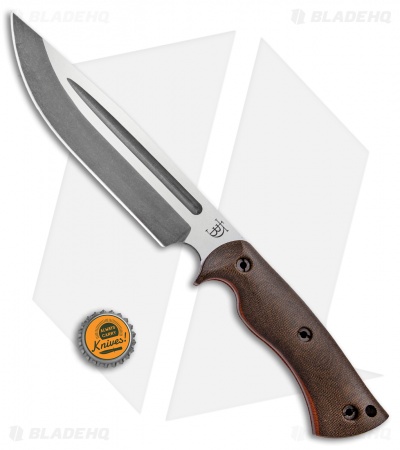 Dark Timber Knives Honey Badger Green Micarta/Natural Liners (7.25" Acid) 