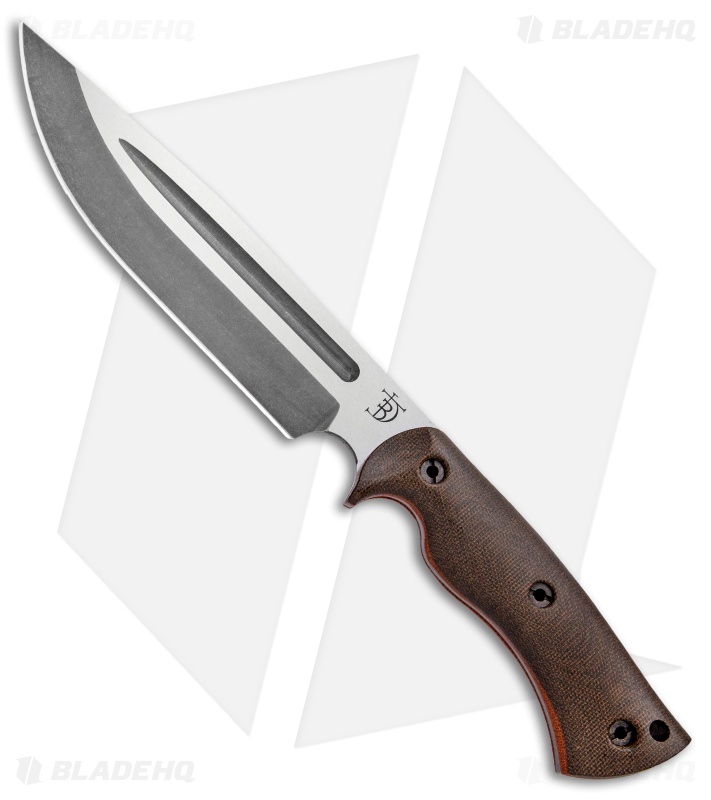 Dark Timber Knives Honey Badger Green Micarta/Natural Liners (7.25" Acid) 