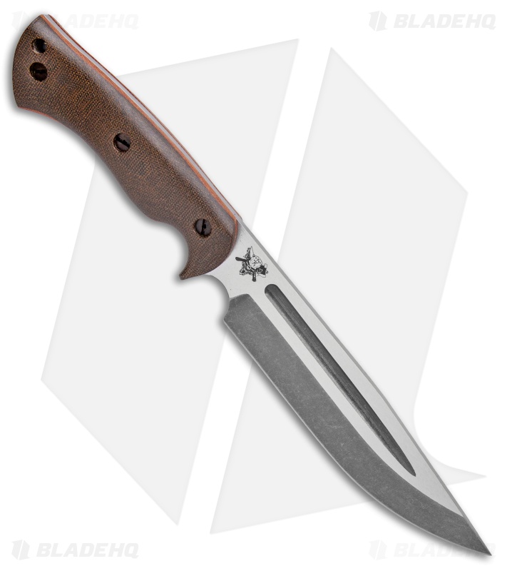 Dark Timber Knives Honey Badger Green Micarta/Natural Liners (7.25" Acid) 