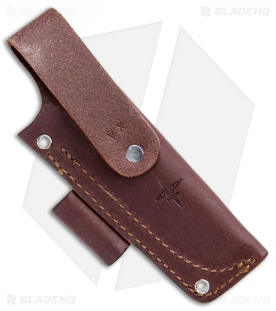 Dark Timber Tavi Fixed Blade Black & Tan Shade/Grn Maple Burl/Red (3.25" Satin)
