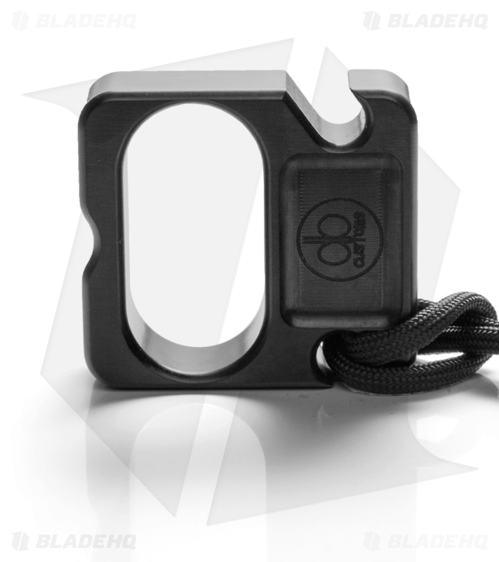 DB Customs Small Crook Double Knuck Bottle Opener EDC Keychain Black Aluminum
