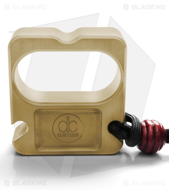 DB Customs The Crook Double Knuck Bottle Opener EDC Keychain Brass
