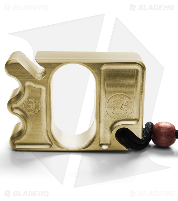 DB Customs Pop-A-Lump Double Knuck Bottle Opener EDC Keychain Brass