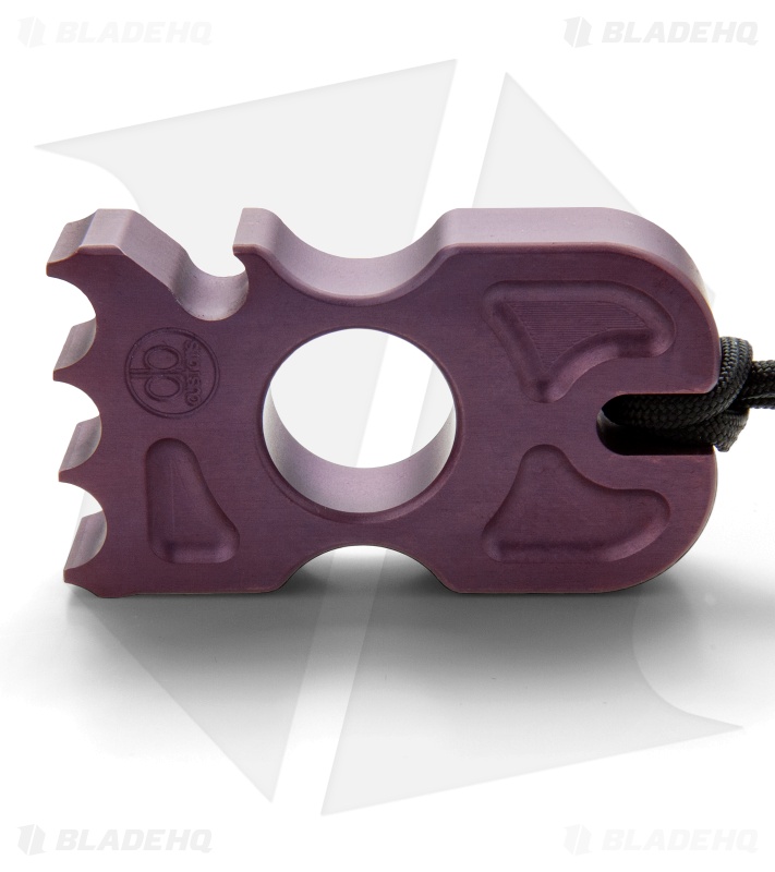 DB Customs Small Ailment Single Knuck Bottle Opener EDC Keychain Violet Al