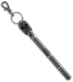 Darrel Ralph Designs DDR Bead Blasted Titanium Keychain Kubaton Pen w/ Skull