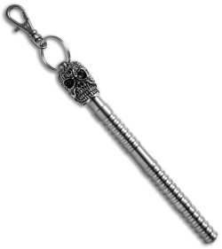 Darrel Ralph Designs DDR Polished Titanium Keychain Kubaton Pen w/ Skull