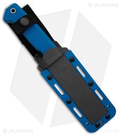 Demko Knives Freereign USA Made Clip Point Knife Blue TPR (5" SW CPM 3V)