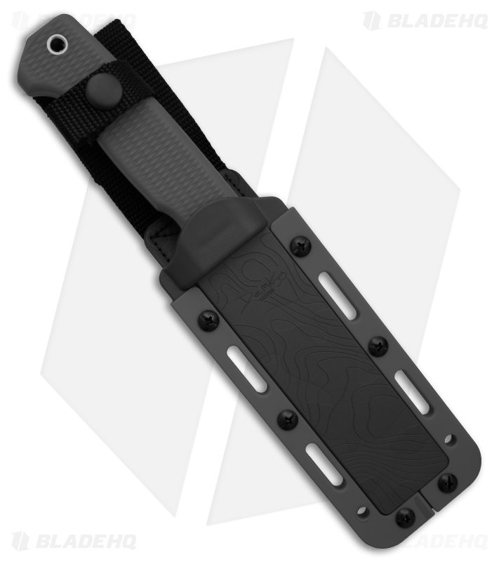 Demko Knives Freereign USA Made Clip Point Knife Gray TPR (5" SW CPM 3V)