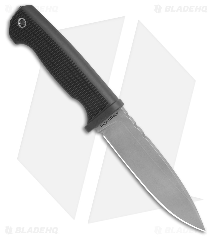 Demko Knives Freereign USA Made MagnaCut Drop Point Knife Rubber Gray (5" SW)