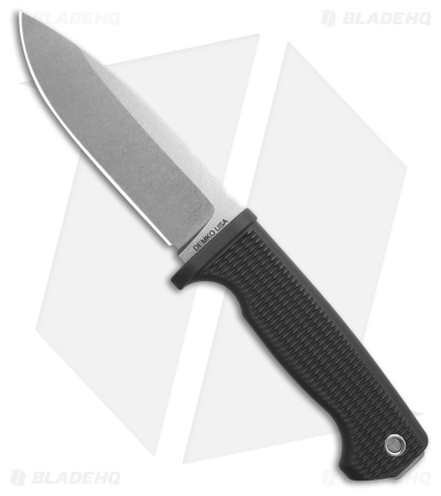 Demko Knives Freereign USA Made MagnaCut Drop Point Knife Rubber Gray (5" SW)