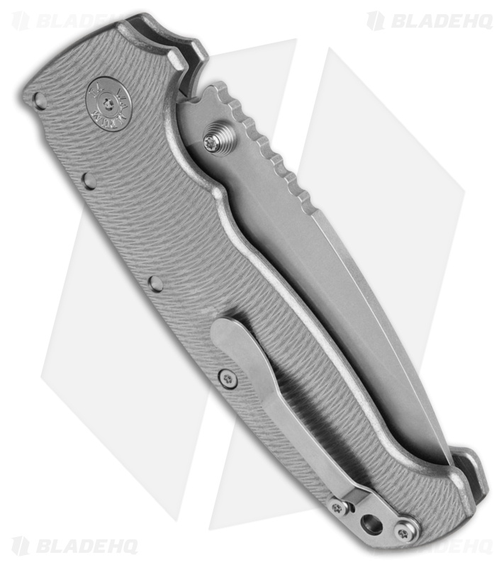 Demko AD20 XL Shark-Lock Knife Textured Titanium (4