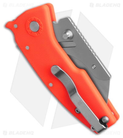 Demko Knives Razor-Shark Utility Knife Orange GRN (2.4" Utility)