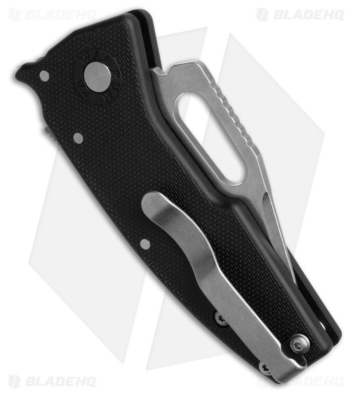 Demko Nano-Shark Clip Point Shark-Lock Knife Black GRN (2.1" SW AUS-10A)