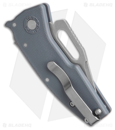 Demko Nano-Shark Clip Point Shark-Lock Knife Gray GRN (2.1" SW AUS-10A)
