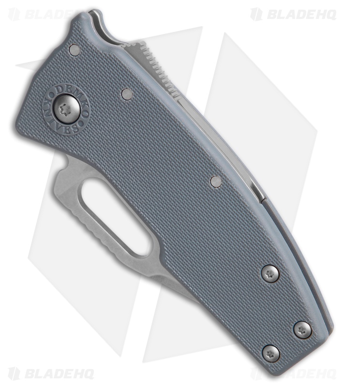 Demko Nano-Shark Clip Point Shark-Lock Knife Gray GRN (2.1" SW AUS-10A)