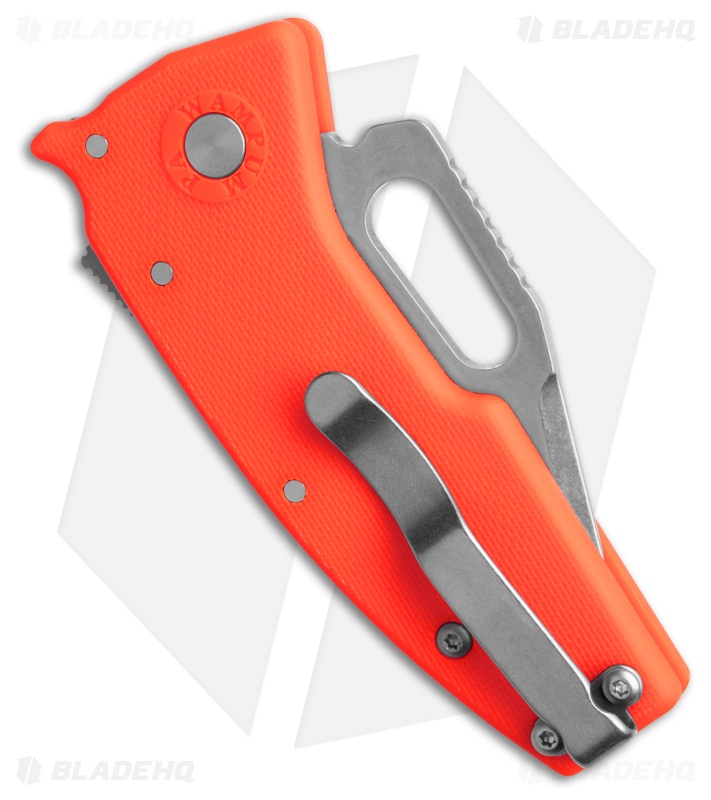 Demko Knives Nano-Shark Orange GRN Clip Point SW AUS-10A