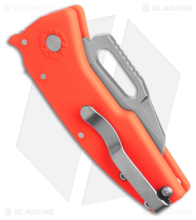 Demko Nano-Shark Shark Foot Shark-Lock Knife Orange GRN (2.1" SW AUS-10A)