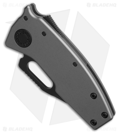 Demko Nano-Shark Stealth Clip Point Knife Artillery Gray Aluminum (2.1" SW 20CV)
