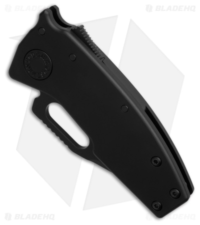 Demko Nano-Shark Stealth Clip Point Knife Black Aluminum (2.1" SW 20CV)