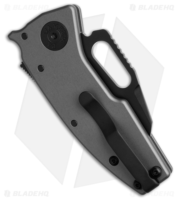 Demko Nano-Shark Stealth Shark Foot Knife Artillery Gray Aluminum (2.1" SW 20CV)