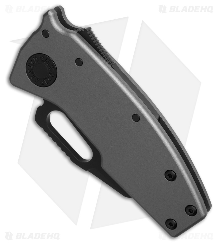 Demko Nano-Shark Stealth Shark Foot Knife Artillery Gray Aluminum (2.1" SW 20CV)