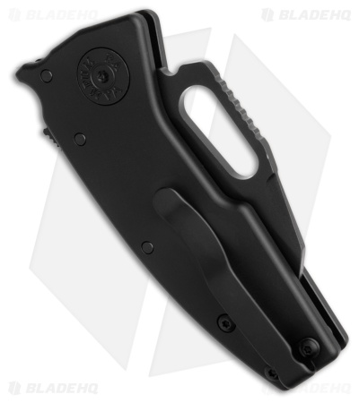 Demko Nano-Shark Stealth Shark Foot Knife Black Aluminum (2.1" SW 20CV)