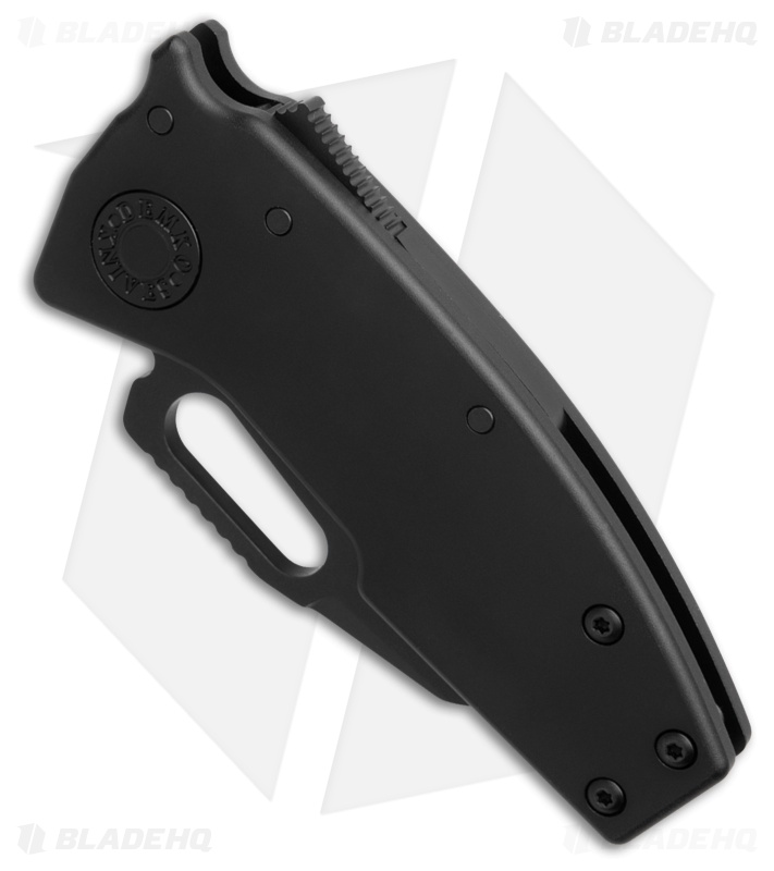 Demko Nano-Shark Stealth Shark Foot Knife Black Aluminum (2.1" SW 20CV)