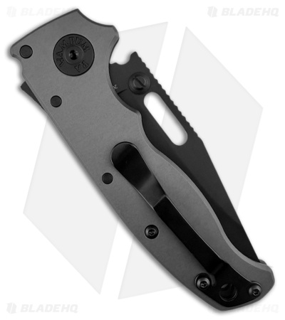 Demko AD20.5 Stealth Clip Point Knife Artillery Gray Aluminum (3.1" DLC 20CV)