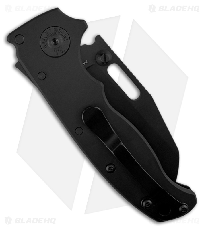 Demko AD20.5 Stealth Shark Foot Knife Black Aluminum (3.1" DLC 20CV)